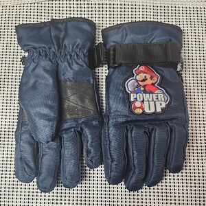 Nintendo Blue Power Up Kids Gloves